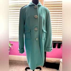 XL Banana Republic Blue Winter Coat w Silk Lining